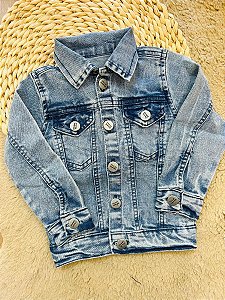 JAQUETA JEANS UNISSEX TRAJADINHOS (4 ao 8)