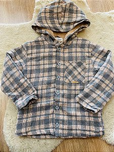 CASACO OVERSHIRT FLANELADO LUC.BOO - TAM 4 AO 8