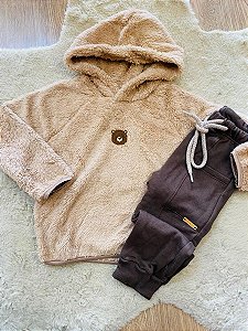 CONJUNTO BLUSA E CALÇA LUC.BOO - TAM 1 AO 3