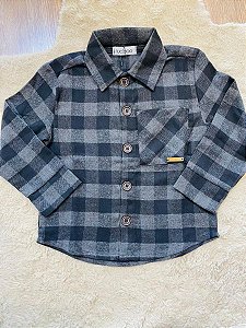 CAMISA MANGA LONGA FLANELADA LUC.BOO - TAM 4 AO 10