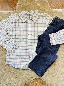 CONJUNTO CAMISA E CALÇA LUC.BOO - TAM 4 AO 10