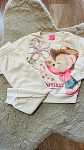 CONJUNTO BLUSA E CALÇA CINTI - TAM 2 AO 4