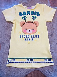 VESTIDO MANGA CURTA COPA 2026 KUKIÊ (TAM 4 AO 10)