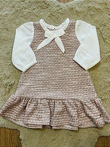 VESTIDO TWEED ANJOS - TAM M AO 1