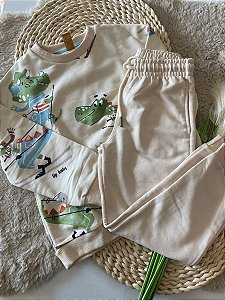 CONJUNTO MOLETINHO UP BABY - TAM 6 E 8