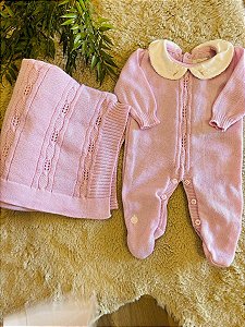 SAÍDA MATERNIDADE TRICOT ANJOS BABY