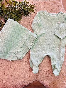 SAÍDA MATERNIDADE MALHA TRICOT ANJOS BABY