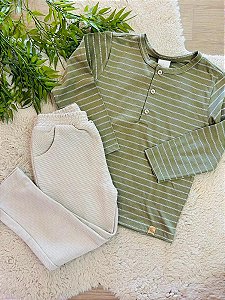 CONJUNTO CAMISA E CALÇA ANJOS BABY - TAM 3 E 4