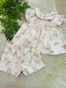 CONJUNTO BATA E CALÇAO KIKI XODÓ - TAM P AO G