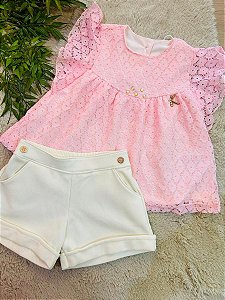 CONJUNTO BATA E SHORT KIKI XODÓ - TAM 1 AO 4