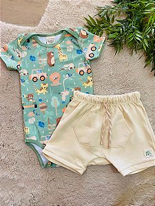 CONJUNTO BODY E BERMUDA LUC.BOO - TAM G E GG