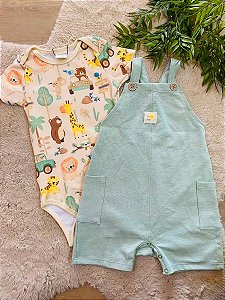 CONJUNTO BODY E JARDINEIRA LUC.BOO - TAM G AO 1