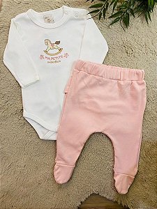 CONJUNTO BODY E CALÇA MINI&CO - TAM RN AO M