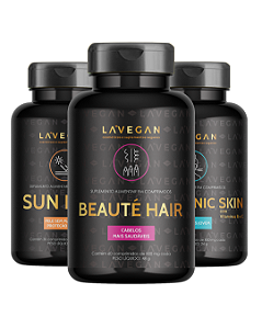 Combo 3 - 1 unidade Sun Ride 1 unidade Hyaluronic Skin 1 unidade Beauté Hair