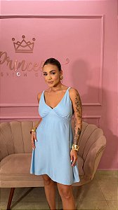 VESTIDO CURTO BASICO AZUL