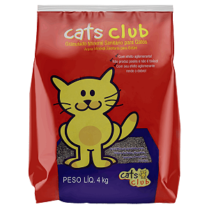 Areia Higiênica Para gatos Cats Club 4kg