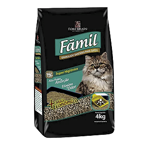 Areia Higienica Famil 4kg Granulado para Gatos