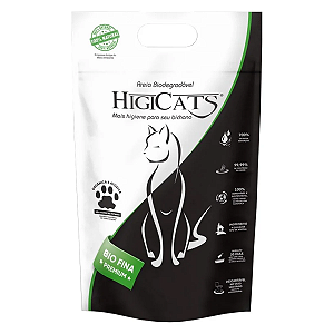 Areia Higiênica Biodegradável para Gatos Bio Fina Higicats 3kg