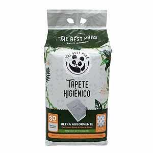 Tapete Higiênico Panda 60X60Cm Com 30un