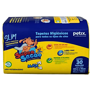 Tapete Higienico Super Secao Max Slim 90x60 30un