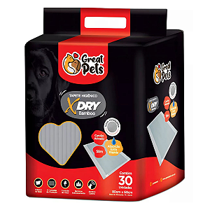 Tapete Higiênico X-Dry Great Pets 80x60cm 30un
