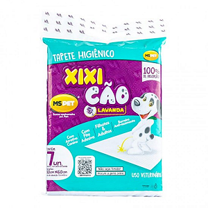 Tapete Higiênico MS Pets Xixi Cão 60x55cm Lavanda 7 unidades