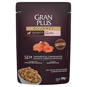 Ração Úmida GranPlus Gourmet Cão Adulto Salmão 100g