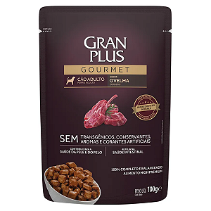 Ração Úmida GranPlus Gourmet Cão Adulto Ovelha 100g