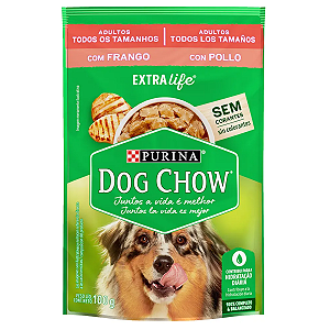 Ração Úmida Dog Chow Para Cães Adultos Frango 100g