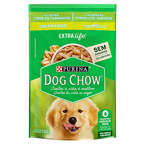 Ração Úmida Dog Chow Para Cães Filhotes Frango 100g