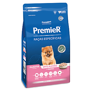 Ração Premier Raças Específicas Para Cães Spitz Alemão Filhotes Sabor Frango