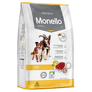 Ração Seca para Cães Adultos Monello Tradicional Carne