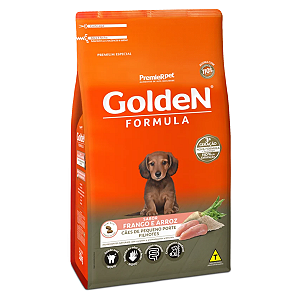 Ração Golden Formula Cães Filhotes Raças Pequenas Frango e Arroz