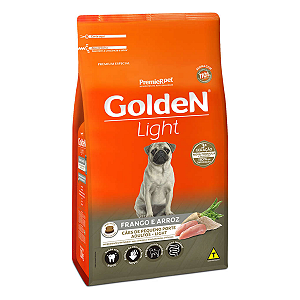 Ração Golden Fórmula Light Cães Adultos Porte Pequeno Frango e Arroz