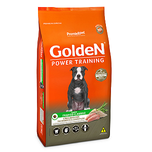 Ração Golden Power Training para Cães Adultos Sabor Frango e Arroz
