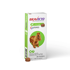Antipulgas e Carrapatos Bravecto 10 kg a 20 kg Cães 500mg 1 comprimido