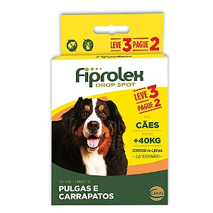 Antipulgas Fiprolex Cães acima de 40kg Único