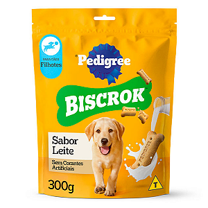 Biscoito Pedigree Biscrok para Cães Filhotes Leite 300g