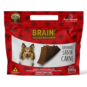Bifinhos Carne Brain Plus para Cães