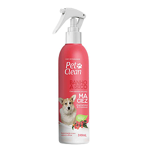 Banho a Seco Pet Clean Maciez Queratina e D-Pantenol 240ml