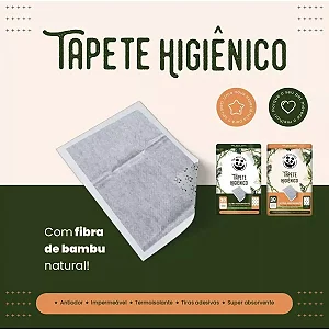 Tapete Higiênico Panda 60X90Cm Com 30un