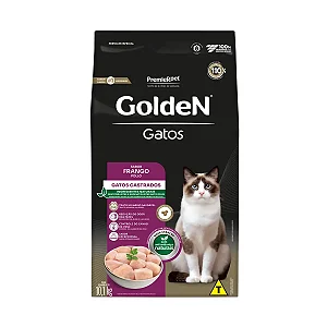 Ração Golden Gatos Adultos Castrados Frango 10,1 kg