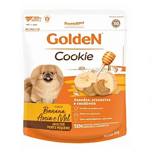 Cookie Golden Cães Adultos Banana Aveia e Mel 350 g