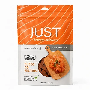 Petisco Just Cubos de Salmão para Gatos 55 g