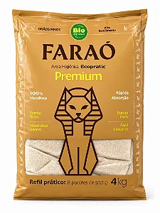 Areia Higiênica Faraó - Mandioca- 4kg
