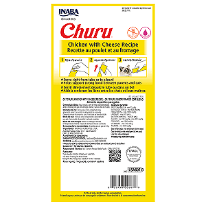 Petisco Churu Galinha e Queijo para Gatos 56 g