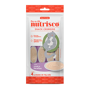 Petisco Cremoso Nutrisco para Gatos Atum e Bacalhau 56 g