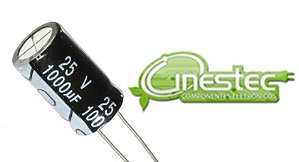 1000uF x 25V RD 105°