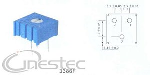 100R TRIMPOT H 10MM 1 VOLTA  3386F