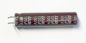 120UF X 100V RD 105 graus D07 X A35 mm